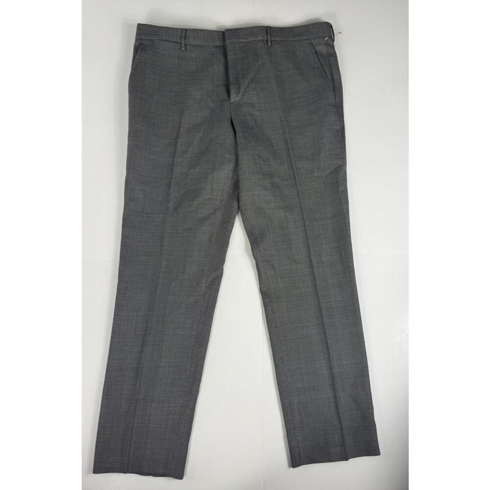 Burberry London Men's Check Print Wool Dress Pants Size 52-36